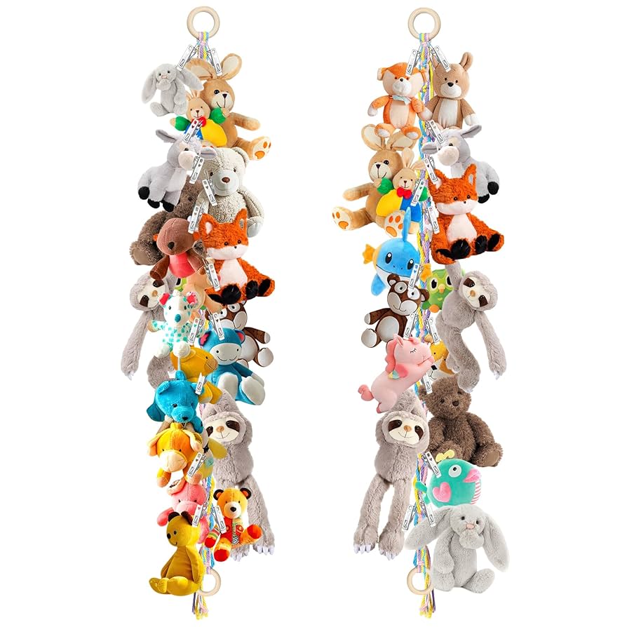 2PCS Stuffed Animal Hammock Corner, 78 Inch Stuff Animal